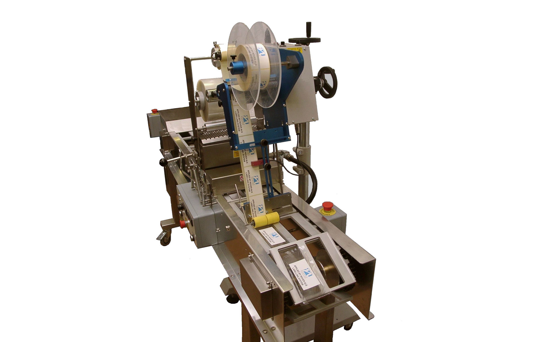 HS50F - heat seal machine with label applicator