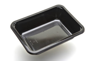 Cpet 2171 – 1E BLACK – Ready meal tray