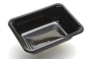 Cpet 2171 – 1F BLACK – Ready meal tray