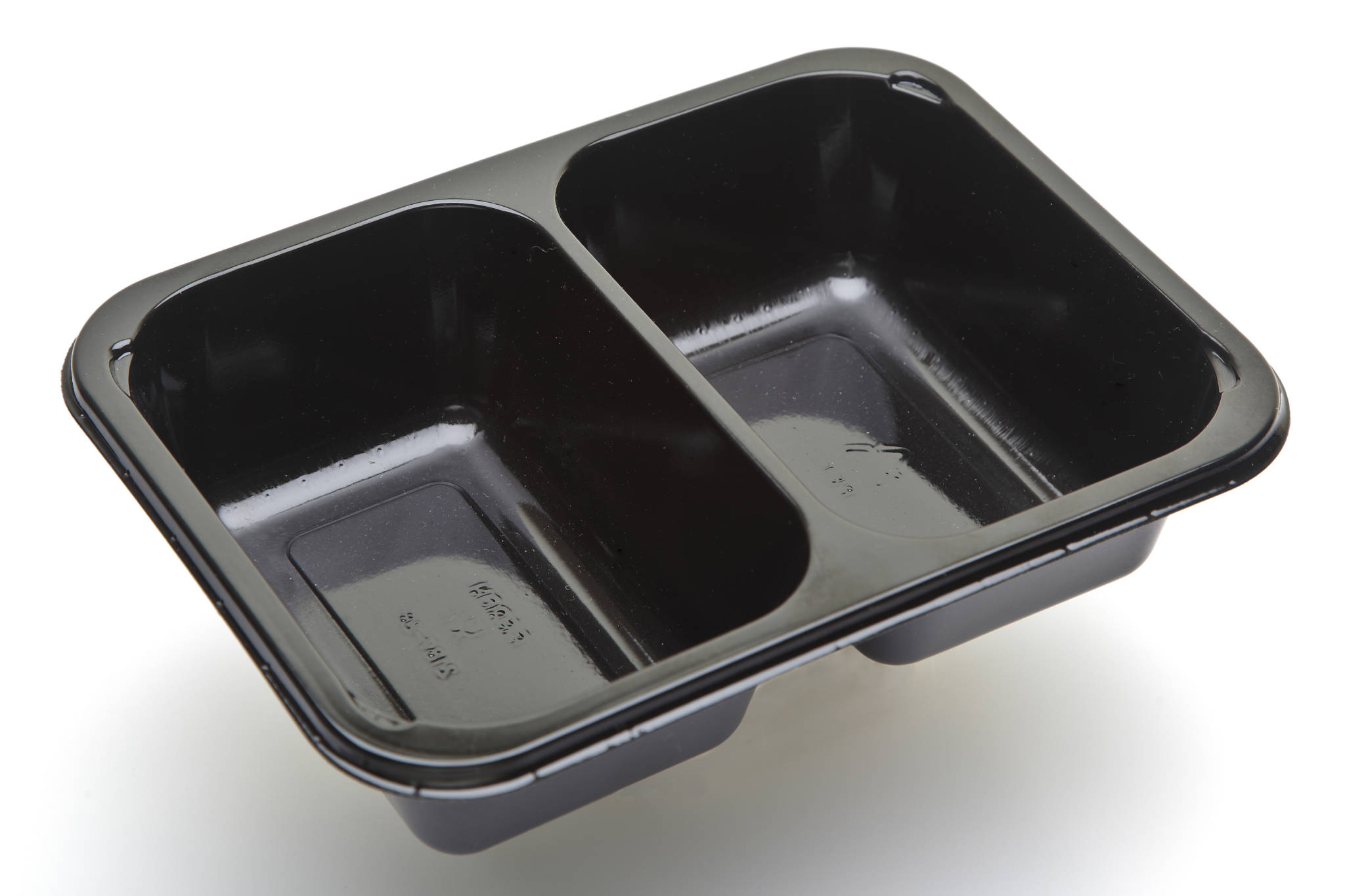 Cpet 2181 – 2B BLACK – Ready meal tray