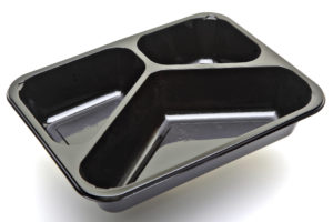 Cet 2227 – 3F – BLACK Ready meal tray