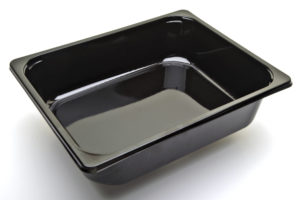 Cpet 2325 – 1B – BLACK Ready meal tray