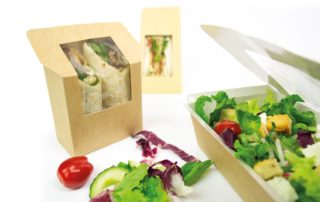 Kraft food packaging range for wraps and salad boxes